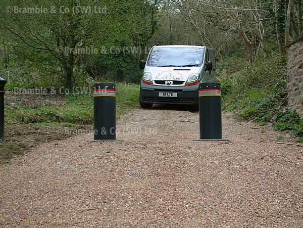 Electric Rising Bollards,Devon